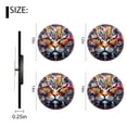 thumbnail image 2 of Wall Clock Silent Non-Ticking Battery Operated Modern Wall Clocks Decorative for Bathroom Kitchen-Colorful Cat Face Illustration(10inch), 2 of 4