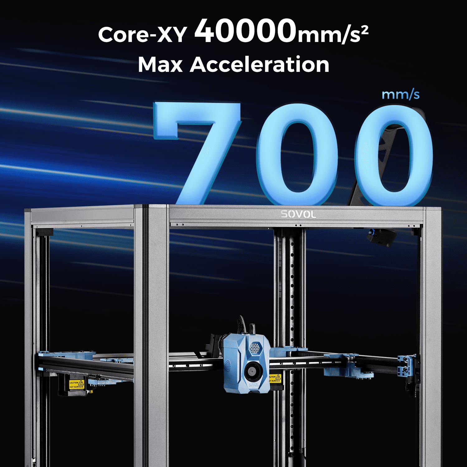 Sovol SV08 Core-XY 3D Printer Voron 2.4 Open Source, 700mm/s High