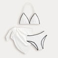 thumbnail image 4 of Tiijoy Girls 3-Piece Swimsuit Bikini Set with Cover-Up Beach Bathing Suits, Sizes 7-14, 4 of 4