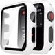 thumbnail image 1 of TAURI Paquete de 2 Estuches Rígidos Compatibles con Apple Watch Series 3/2/1 42mm Protector de Pantalla de Vidrio Templado 9H Incorporado Parachoques Delgado Cubierta Protectora Completa Sensible al T, 1 of 4