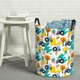 thumbnail image 6 of Daiia Cute tractor and vehicle Pattern Round Laundry Basket with Handles Thickened Waterproof Circular hamper,Dirty Clothes Storage Basket for Bedroom,Bathroom,College Dorm-Medium, 6 of 6