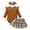 Brown, variant on Younger Tree Infant Girls Dress Outfit Baby Ruffle Long Sleeve Romper Top Plaid Bow Skirt Set Fall Clothes for 6-12 Months
