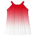 thumbnail image 5 of NJDVHB Robe d'Été pour Tout-Petit, Robe de Plage pour Fillette, Robe de Fête pour Filles, Robe Débardeur Décontractée Sans Manches à Dégradé pour Tout-Petits, Robe Trapèze à Bretelles Infroissable, Rouge, 120, 5 of 5