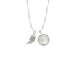 thumbnail image 2 of Delight Jewelry Silvertone Textured Wing To the World You are a Mother Locket Necklace, 2 of 4