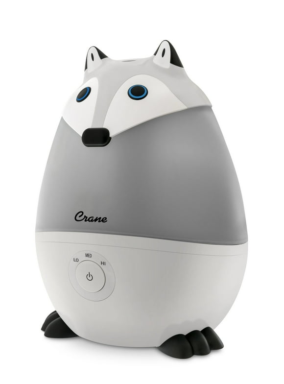 Crane USA Mini Adorable Ultrasonic Cool Mist Humidifier, 0.5 Gallon, 15 Hr Run Time, Optional Vapor Tray, 250 Sq. ft. , Fox