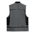 thumbnail image 2 of AZoiNM Men's Multi-Pocket Outdoor Vest Detachable Back Zippered Sleeveless Jacket All Season, 2 of 9