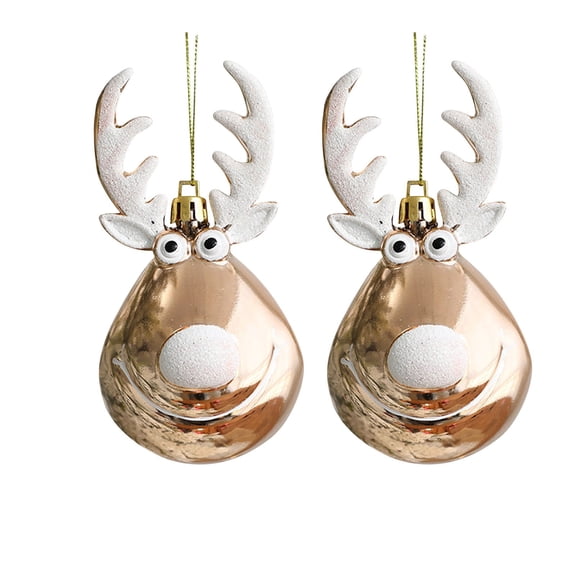 Christmas Tree Decorations Ornament Set for Fall Halloween Decor, 2 Pack Orange Purple Black Shatterproof Christmas Ball Ornaments Bulk, 2.2 Inches Hanging Decor for Xmas Holiday Party