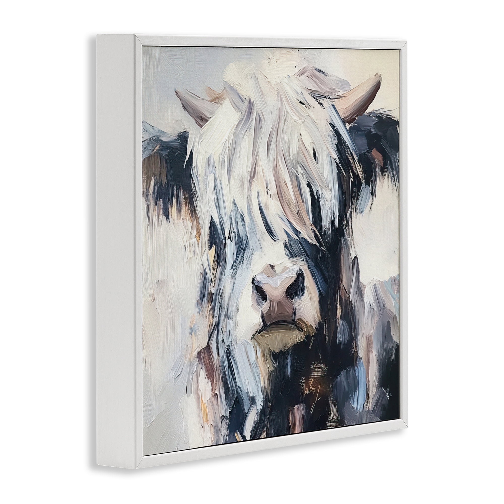 Stupell Industries Scruffy Little Highland White Framed Giclee Art, design by Tina LeCour
