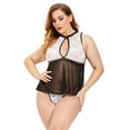 thumbnail image 4 of uublik Valentines Lingerie Set for Women Lace Plus Size Babydoll Sexy Naughty Bodysuit, 4 of 5