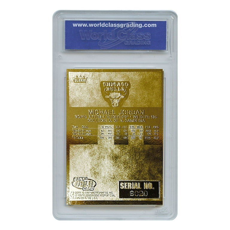 Fleer, 1998 Michael Jordan 23KT Gold Rookie Card, R/W/B