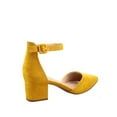 thumbnail image 2 of Nataly-01 Women's Pointed Toe Ankle Strap Buckle Chunky Low Heels Sandals Shoes, 2 of 2
