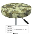 thumbnail image 2 of green Camouflage pattern Round Bar Stool Seat Covers, Elastic Round Chair Cover Stool Seat Slipcover Bar Stool Cushions Round Pad for 12-14 inch, 2 of 5