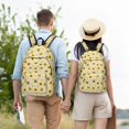 thumbnail image 6 of Balery Sunflowers Bee Vintage Canvas Backpack for Men and Women - Large Capacity, Durable Travel Laptop Bag for School, Work, Hiking, and Outdoor Activities, 6 of 7