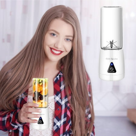 

Yedhsi Juicer USB Electric Juice Cup Juice Mixerblender Mini Portable Rechargeable Juice Mixerblender Mixer Capped 400ML Water Bottle
