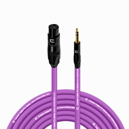 Coluber Cable Balanced XLR Female to 3.5 TRS Male - Audio Microphone Cable