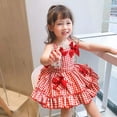 thumbnail image 4 of Summer Toddler Girls Tank Casual Lattice Printed Sleeveless Loose Girl Dresses, 7-8 Years, 4 of 6