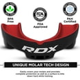 thumbnail image 2 of RDX Gum Shield Boxing MMA Mouth Guard Kickboxing Mouthpiece, Mouthguard Jaw Protector with Case, Muay Thai Martial Arts Rugby Hockey Football Judo Karate Soccer Contact Sports, 2 of 6