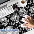 thumbnail image 2 of Long Mouse Pads for Desk,Black Skull Butterfly Pattern Desk Mats on Top Of Desks, Desk Mouse Pad Extra Large with 3mm Non-Slip Base and Stitched Edge for Gaming,Office,Work,Home 47.3"x23.6", 2 of 6