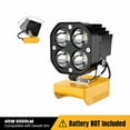 thumbnail image 2 of Azocek LED Work Light Compatible with Dewalt 20V Battery, 40W 6000LM Flashlight, 20V Battery Cordless Work Light 120°Adjustable with Low Voltage Protection for Outdoors and Job Site Lighting, 2 of 9