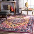 thumbnail image 1 of nuLOOM RZBD32B Fancy Persian Vonda Area Rug, 5` x 7` 5", Orange, 1 of 4