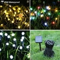 thumbnail image 3 of ¡Liquidación de guirnaldas de luces solares para exteriores! Luces navideñas solares de 22,8 m y 200 LED, 8 modos de iluminación, resistentes al agua, para decoración de jardín, patio, fiesta y luces, 3 of 5