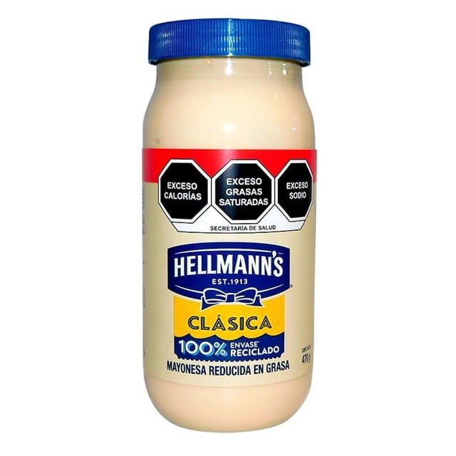 Pack de 12 Mayonesa clasica Hellmann´s de 470g Hellmann´s Clásica