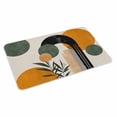 thumbnail image 2 of Boho Middle Century Door Mat&nbsp;Indoor Outdoor Entrance,Non Slip Small Rug for Kitchen Bathroom Entryway Rug,Abstract Orange Geometric Leaves Washable Doormat Floor Mat 18x30 Inch, 2 of 8