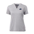 thumbnail image 2 of Women's Cutter & Buck Heather Gray Old Dominion Monarchs Forge Stretch Blade V-Neck Top, 2 of 3