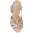 thumbnail image 4 of Journee Womens Valry Woven T-Strap Stiletto Dress Sandals, Widths Available, 4 of 9