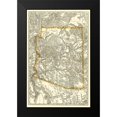 thumbnail image 2 of Rand McNally 10x14 Black Modern Framed Museum Art Print Titled - Arizona - Rand McNally 1876, 2 of 5