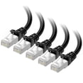 thumbnail image 1 of Cable Ethernet Matters Cat 6A de 10 Gbps, 3 pies, negro, paquete de 5, 1 of 9