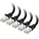 thumbnail image 1 of Cable Ethernet Matters Cat 6A de 10 Gbps, 5 unidades, 3 m, negro, 1 of 9