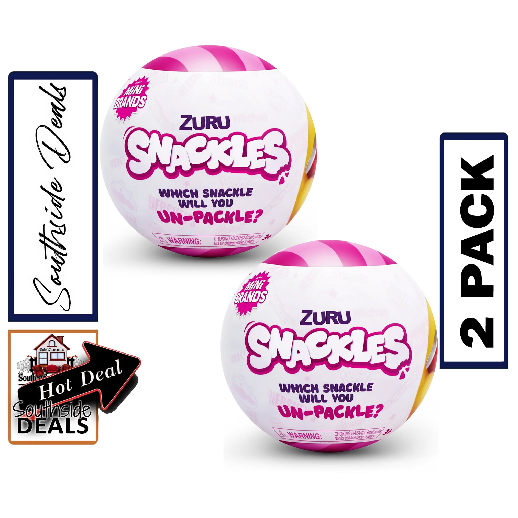 5 Surprise Mini Brands! Snackles Christmas Mystery Pack (1 RANDOM