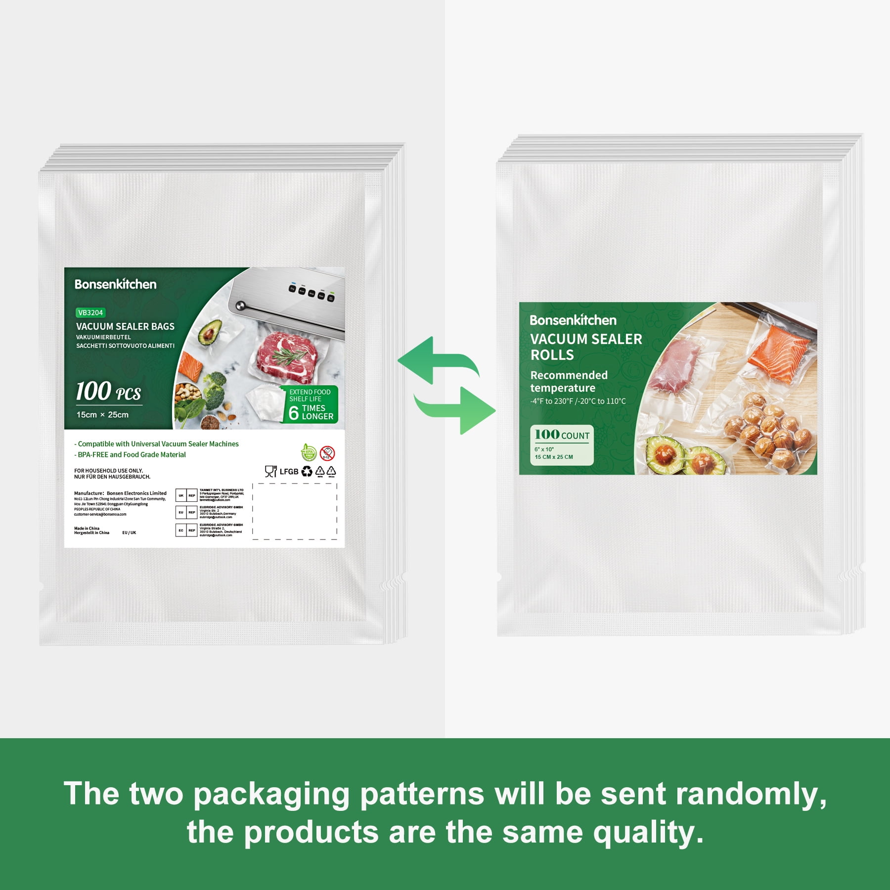 PrimalTek 6” x 10” Pre-Cut Vacuum Bags – 100 Pint Bags for Food  Preservation – BPA-Free Vacuum Sealer Bags, Microwave, Freezer and Boil  Safe