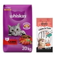 thumbnail image 1 of Whiskas Original Carne 20 kg + Miaukiss Lickable Salmón 4 Pack 56 Gr, 1 of 3