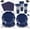 Navy Blue, variant on SILKBUT 350 Pcs Light Purple Party Supplies Include Scalloped 9" Lavender Plates 7" Cake Plate Napkins Cups Forks Knives Serve 50 Guest Party Tableware for Wedding Baby Shower Birthday Party