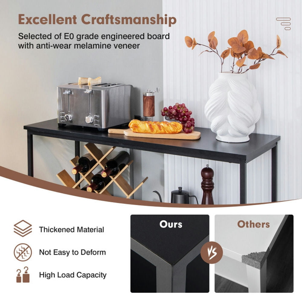 Finihen Kitchen Storage Cabinet, Buffet Sideboard, Modern Kitchen Buffet Sideboard with 3 Compartments, for Dining Room, Kitchen, Living Room, Black Finihen Kitchen Storage Cabinet, Buffet Sideboard, Modern Kitchen Buffet Sideboard with 3 Compartments, for Dining Room, Kitchen, Living Room, Black