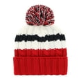 thumbnail image 2 of Women's '47 White/Red Washington Nationals Ashfield Cuffed Knit Hat with Pom, 2 of 2