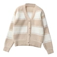 thumbnail image 2 of Cowsor Unisex Boys Girls Cardigans Sweater V-Neck Long Sleeve School Uniforms Button Knit Tops, 2 of 7