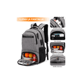 thumbnail image 3 of Mochila De Almuerzo Antirrobo Impermeable A Portátil 15,6i Color Gris, 3 of 5