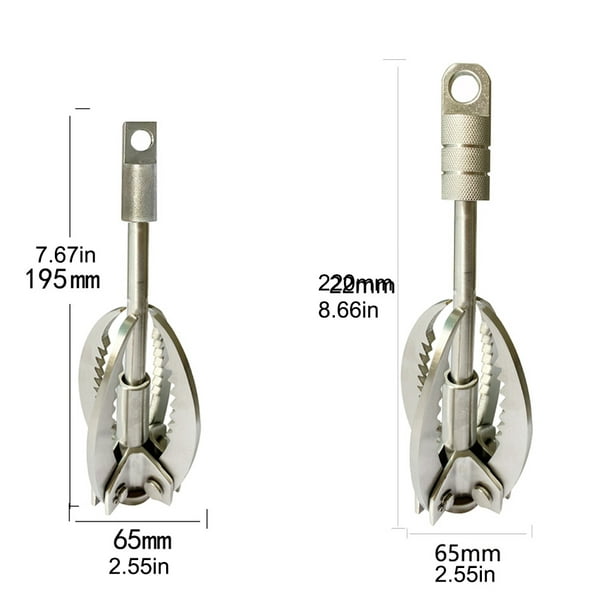 Stainless Steel Claw Carabiner,Grappling Hook Stainless Steel Grappling Hook  Claw Carabiner Enhanced Durability 