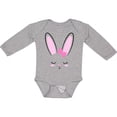thumbnail image 3 of Inktastic Easter Bunny Girl Face Boys or Girls Long Sleeve Baby Bodysuit, 3 of 5