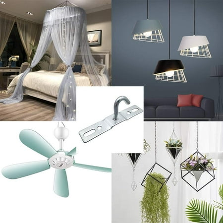 3 Pack Ceiling Hook 95mm Light Base Plate Chandelier S Mount Heavy Duty Iron Galvanized Pendant Fitting For European Ikea Lamps Fans Flower Basket Decoration Holder Canada 3 Pack Ceiling Hook 95mm Light, Heavy Duty Ceiling Hook For Chandelier