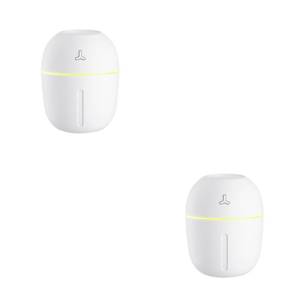 Cateissary Mini humidificador 300ml 2W USB Air Mist Difusor Humidificador portátil en aerosol para oficina en casa, blanco Blanco 2piezas Cateissary CBP073745
