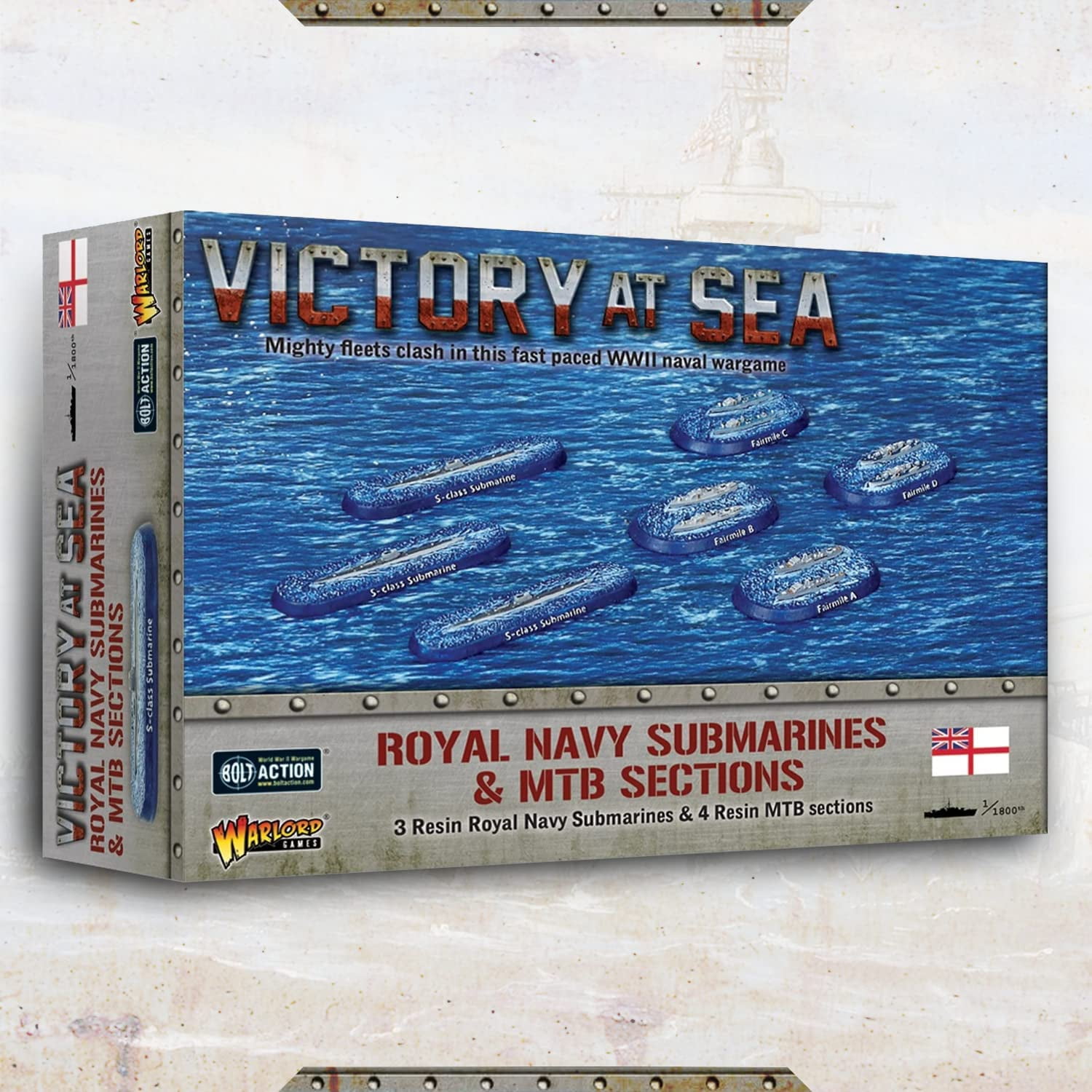 Wargames Delivered - Warlord Games Victory at Sea - Royal Navy Submarines & MTB Sections WWII Miniatures