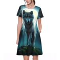 thumbnail image 1 of Vsdgher Robes Midi Maxi Décontractées pour Femmes Été 2025 Légères Manches Courtes Col Rond Robe de Plage, 1 of 6