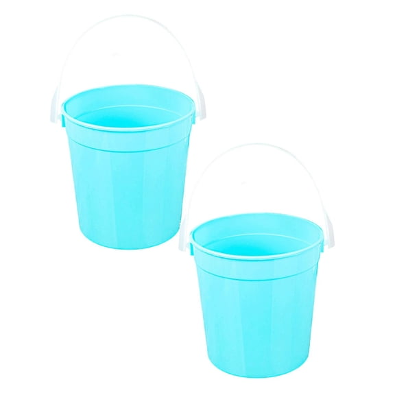 2Pcs Buckets For Drinks 32oz Buckets With Lids And Handles Snowflake Cookie Drink Bucket For Drinks Snacks Summer Pool Party And Supplies Glass&Bottle