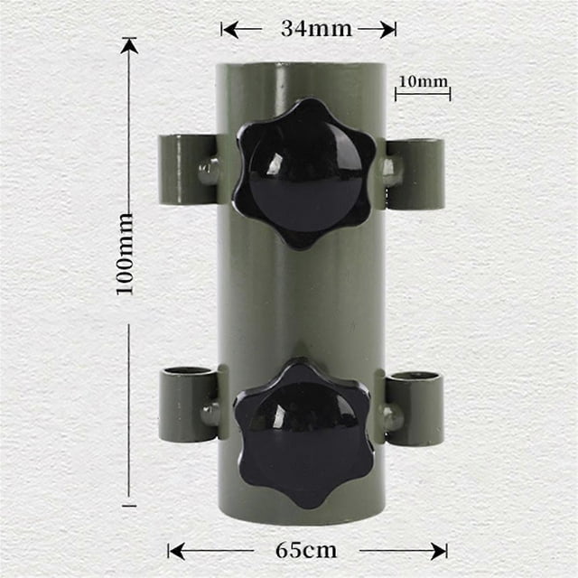 Canopy Pole Fixed Tube Ground Bracket Tent Support Pole -Orange