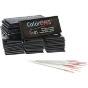 The Beadsmith ColorEYES Beading Needles, Size 12, 1 Bag/1000 Needles, Red Colored Tip for Easy Identification of Size, Use for Loom Weaving Bead Work, Off-Loom Stitch & Jewelry Making w/Seed Beads