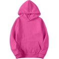 thumbnail image 5 of Hoodies For Women Oversized Fleece Sweatshirts Long Sleeve Casual Hooded Basic Pullover 2024 Fall Outfits Sweater, 5 of 7